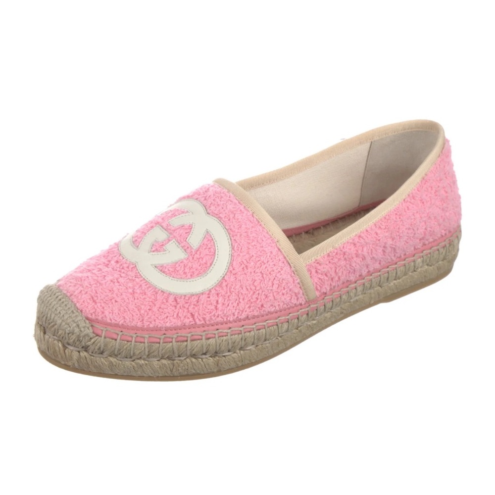 Gucci Interlocking G Terry Cloth Espadrilles EU39 US8.5 Pink; Full inclusion - Picture 2 of 16